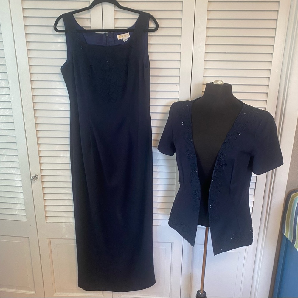 Macis | Navy Formal Dress with Jacket | Size 12